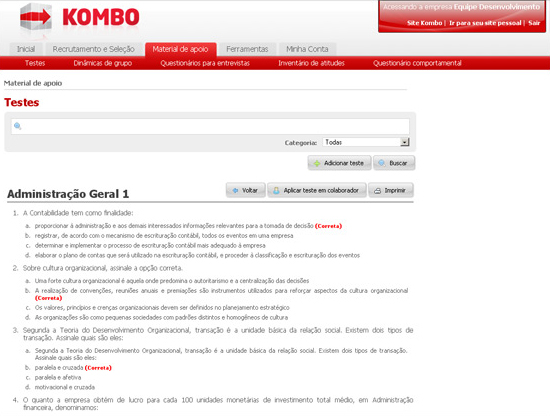Material de apoio