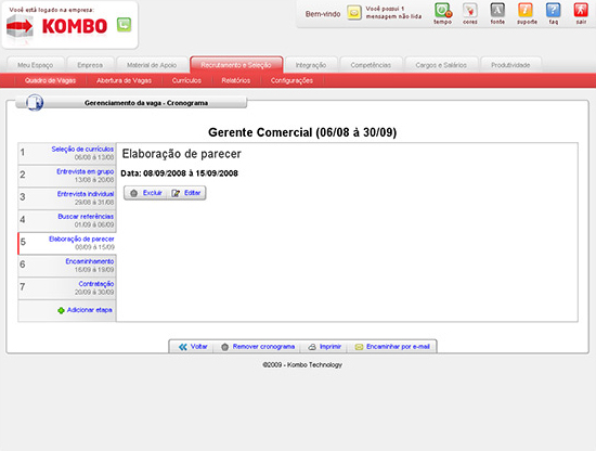Elabora&ccedil;&atilde;o de cronograma